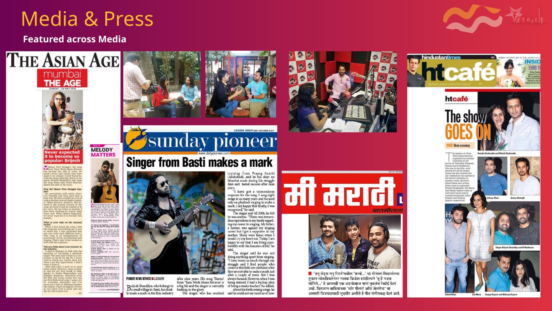 Brijesh Shandilya media coverage and press features